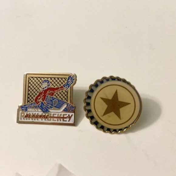 Vintage Hockey Beer Pins Skyhawks Beer Cap Ottawa Senators Montreal  Canadiens - Picture 6 of 10